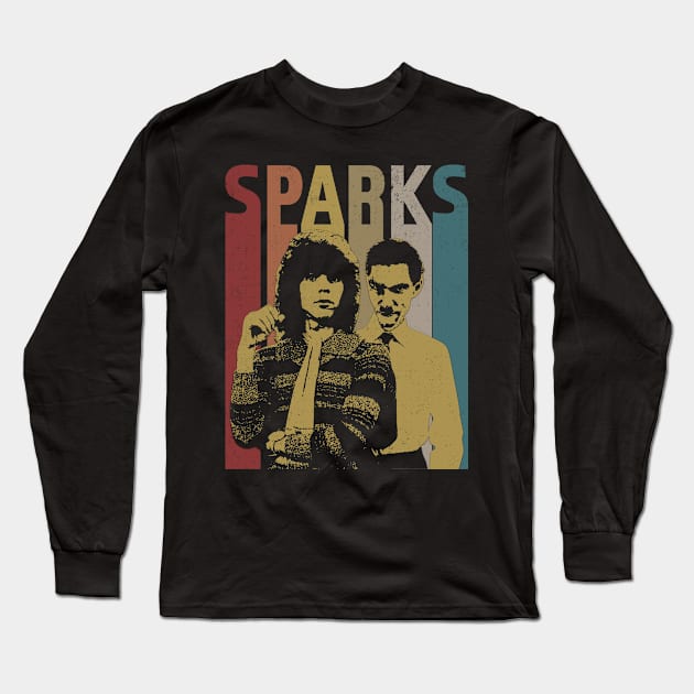 My Favorite Sparks Retro-Style Fan Art Design Long Sleeve T-Shirt by MuscularRobot